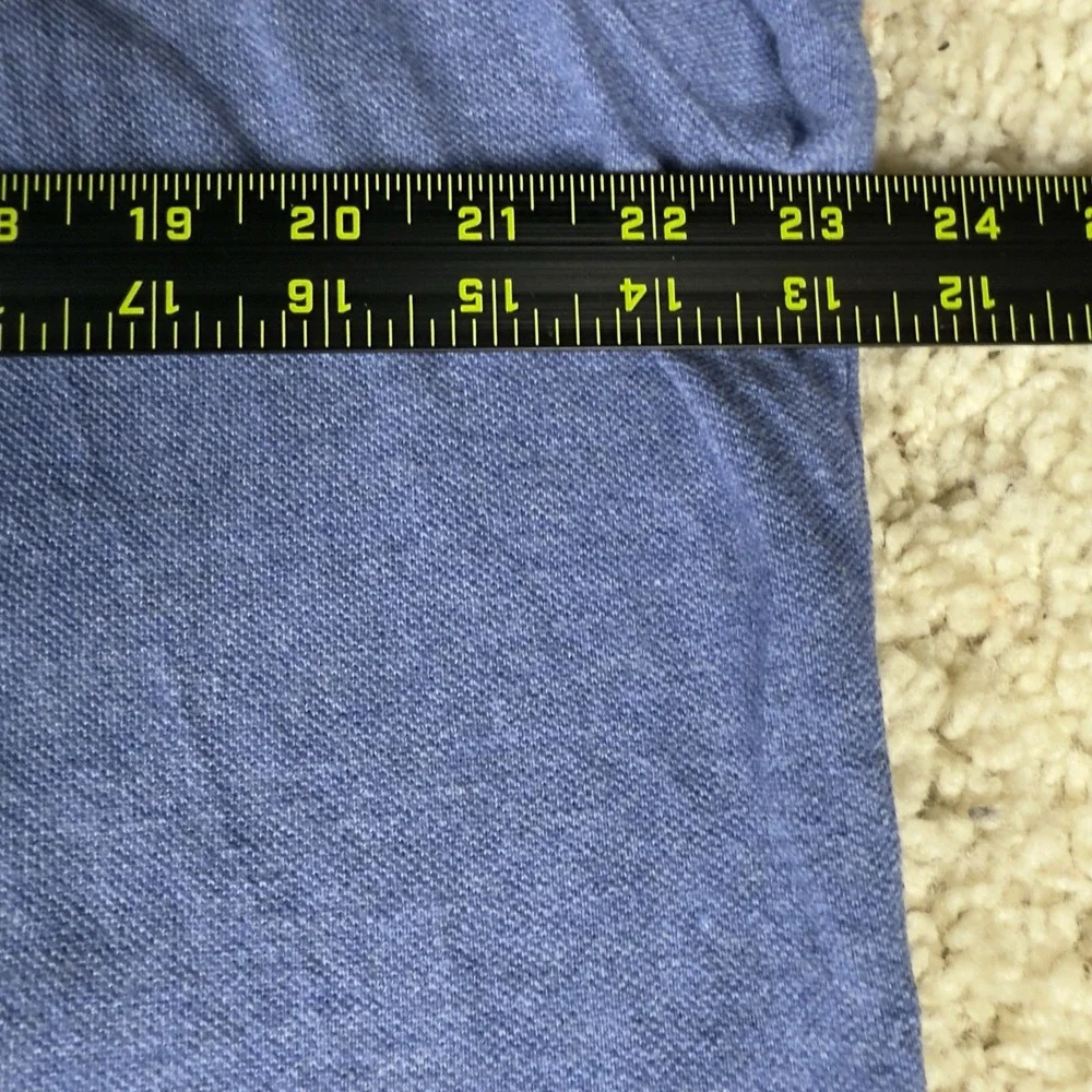 Vintage Y2K Polo Ralph Lauren Polo Shirt Men Large Blue Long Sleeve Pony Bolivia